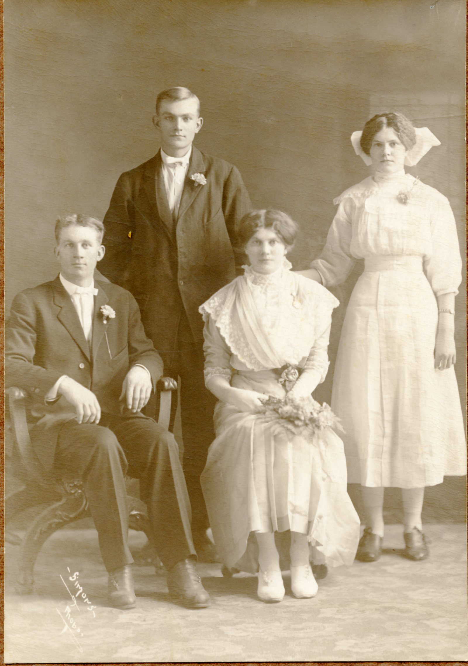 Fred and Amy with her brother Allie and sister Ella 