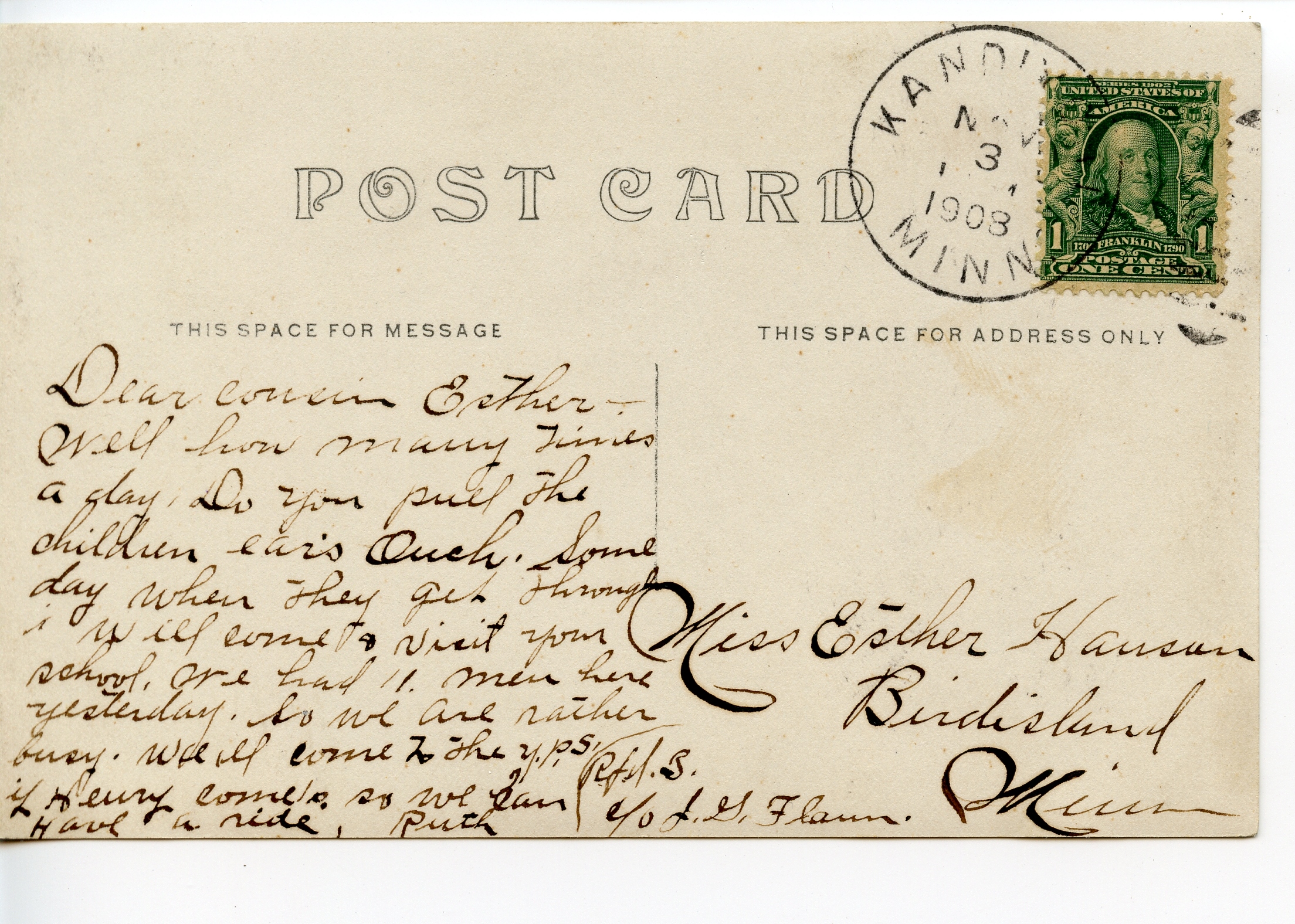 postcard back steamboat